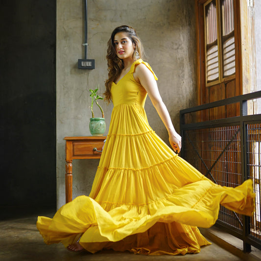 Lady Collection's Rylee Elegance Cotton Maxi Dress